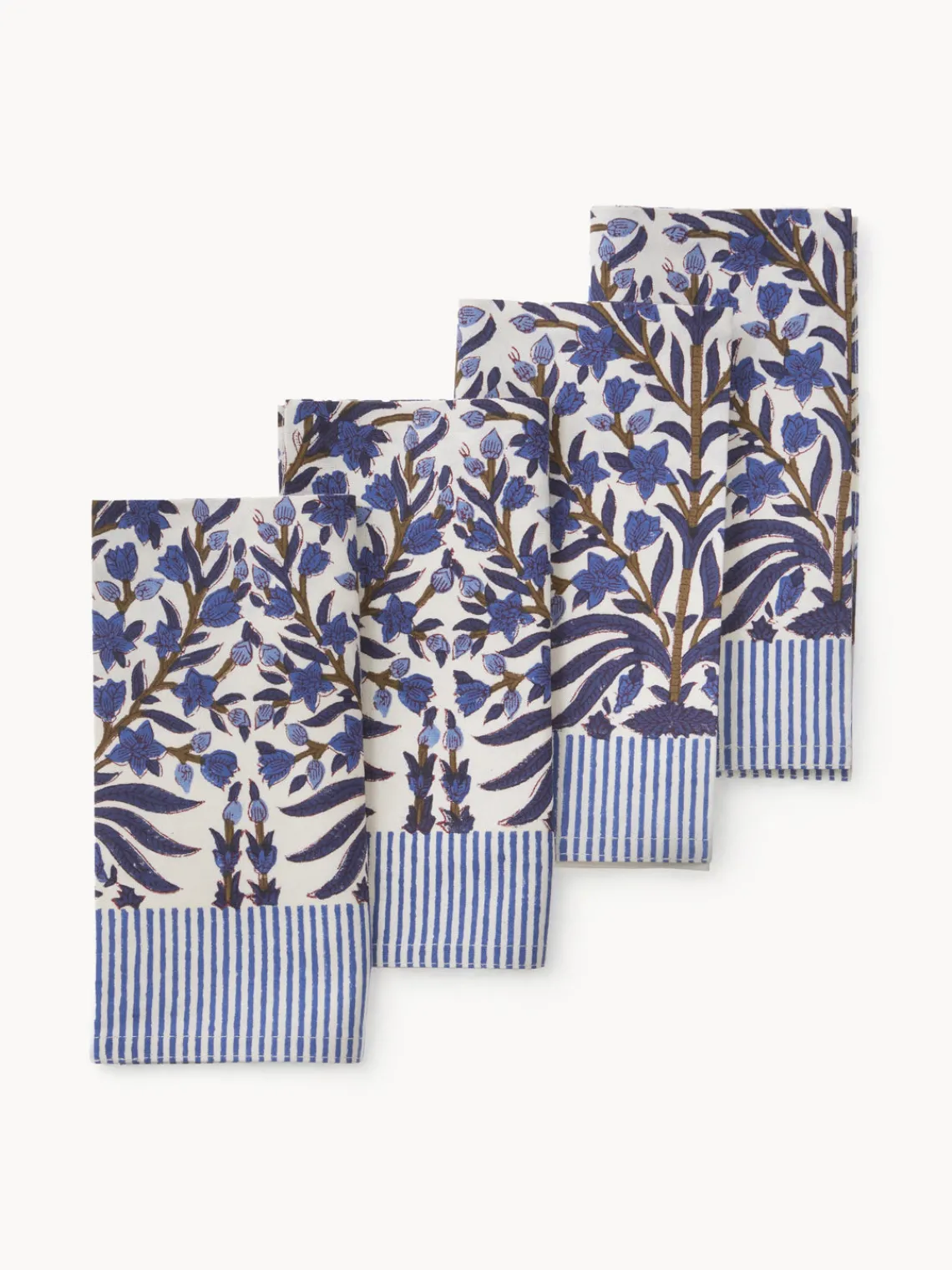 Online Bungalow Serviettes avec motif à fleurs Jasmine, 4 pièces