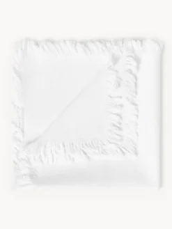 Hot Cote Table Serviettes de table avec franges Nalia, 2 pièces