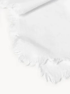Hot Cote Table Serviettes de table avec franges Nalia, 2 pièces