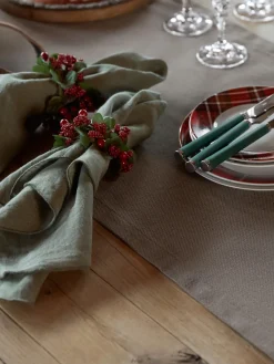 Best Broste Copenhagen Serviettes de table en lin Gracie, 2 pièces