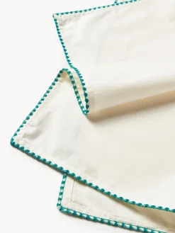 Outlet &k Amsterdam Serviettes de table en tissu artisanales Zigzag, 4 élém.