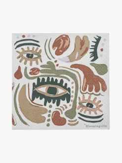 Clearance Bloomingville Serviettes de table Horus, 20 pièces