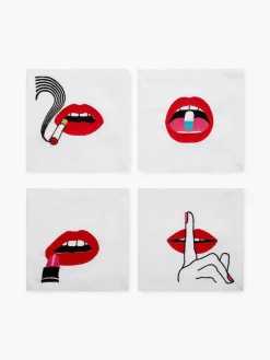 Sale Jonathan Adler Serviettes de table Lips, 4 élém.