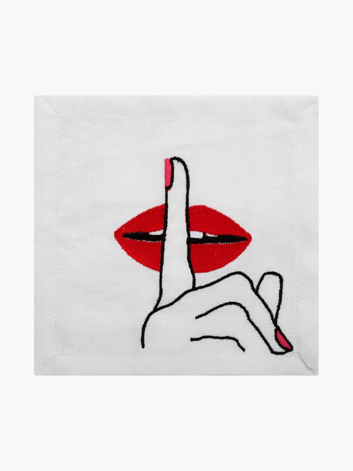 Sale Jonathan Adler Serviettes de table Lips, 4 élém.