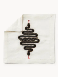 Hot Jonathan Adler Serviettes de table Snake, 4 pièces