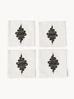 Hot Jonathan Adler Serviettes de table Snake, 4 pièces