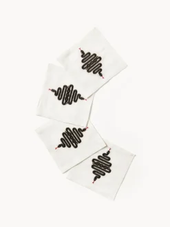Hot Jonathan Adler Serviettes de table Snake, 4 pièces