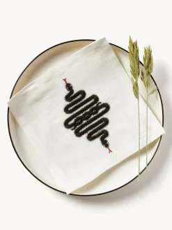 Hot Jonathan Adler Serviettes de table Snake, 4 pièces