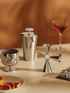 Sale ALESSI Set à cocktail en acier inoxydable Parisienne, 3 élém.