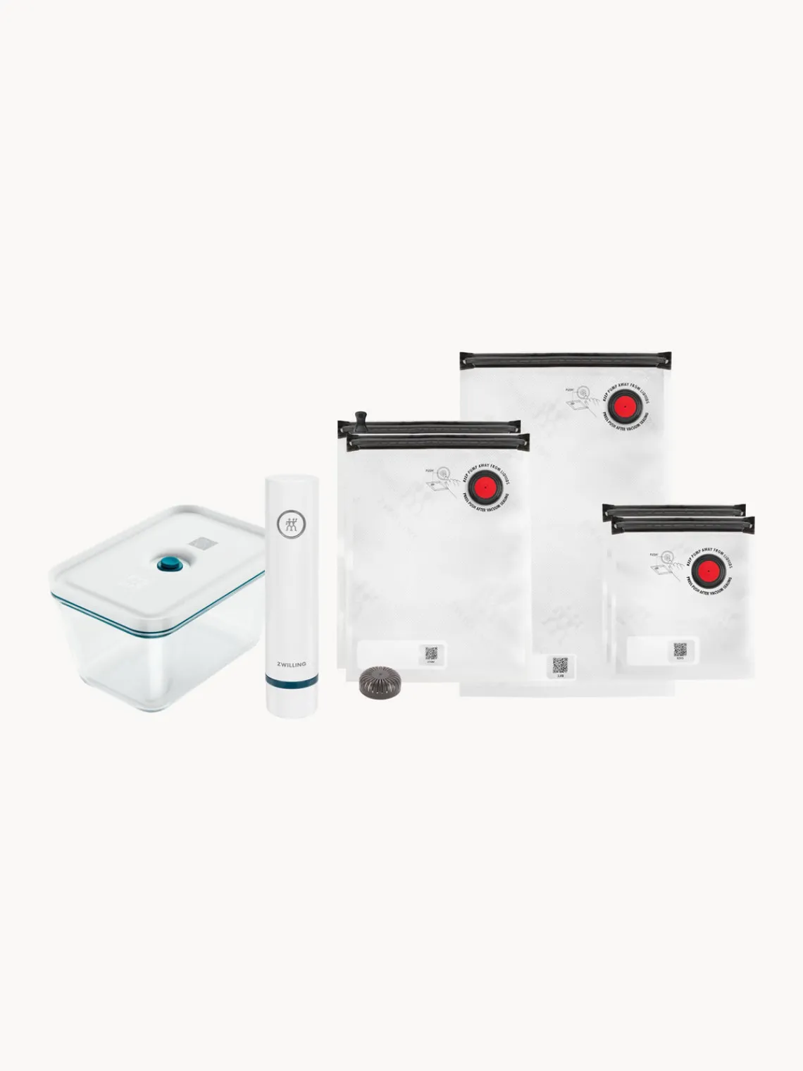 Discount ZWILLING Set débutant sous vide Fresh & Save, 7 élém. Boîte en verre
