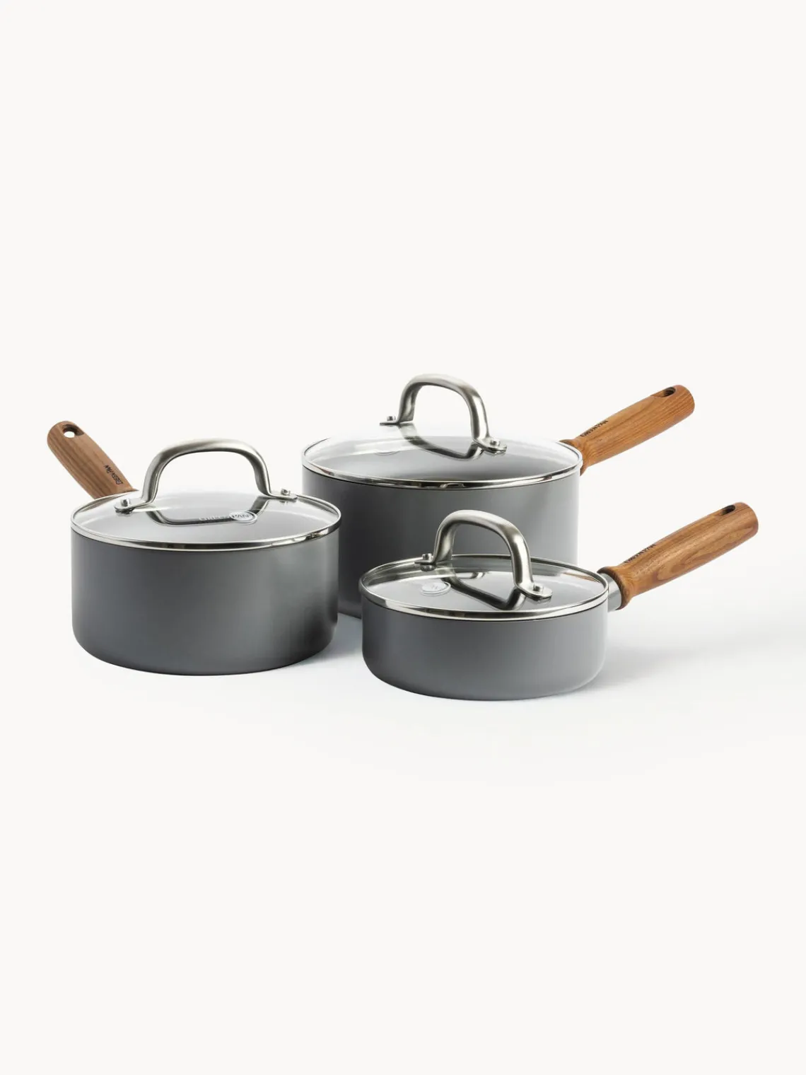 Fashion GreenPan Set de casseroles avec revêtement antiadhésif Mayflower Pro, 3 élém.