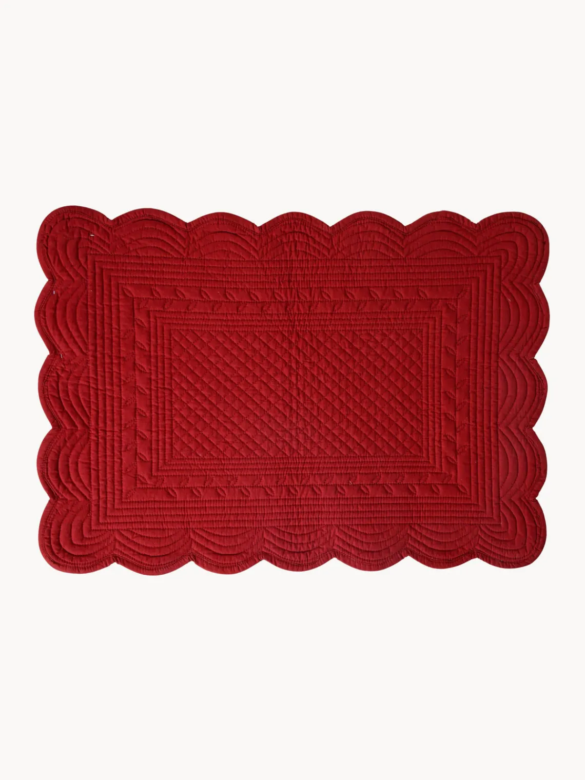Sale Cote Table Set de table Boutis, 2 pièces Rouge