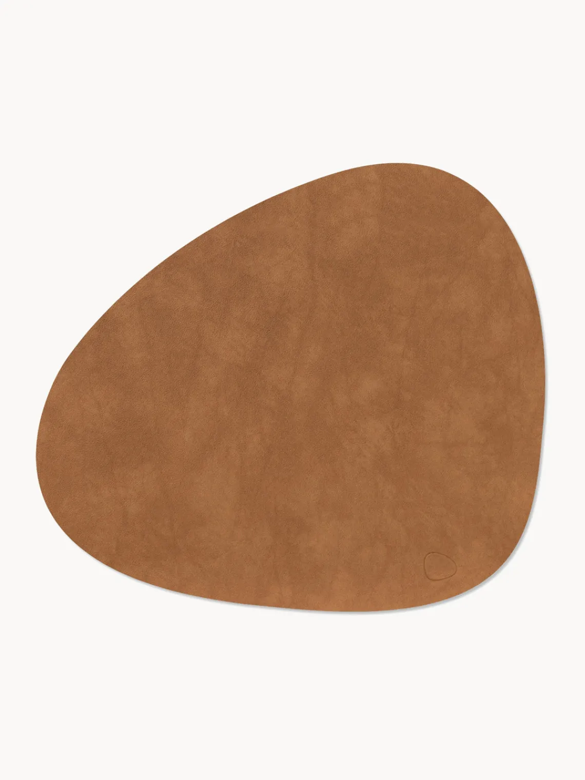 Clearance LIND DNA Sets de table asymétriques en cuir Curve, 4 pièces Brun