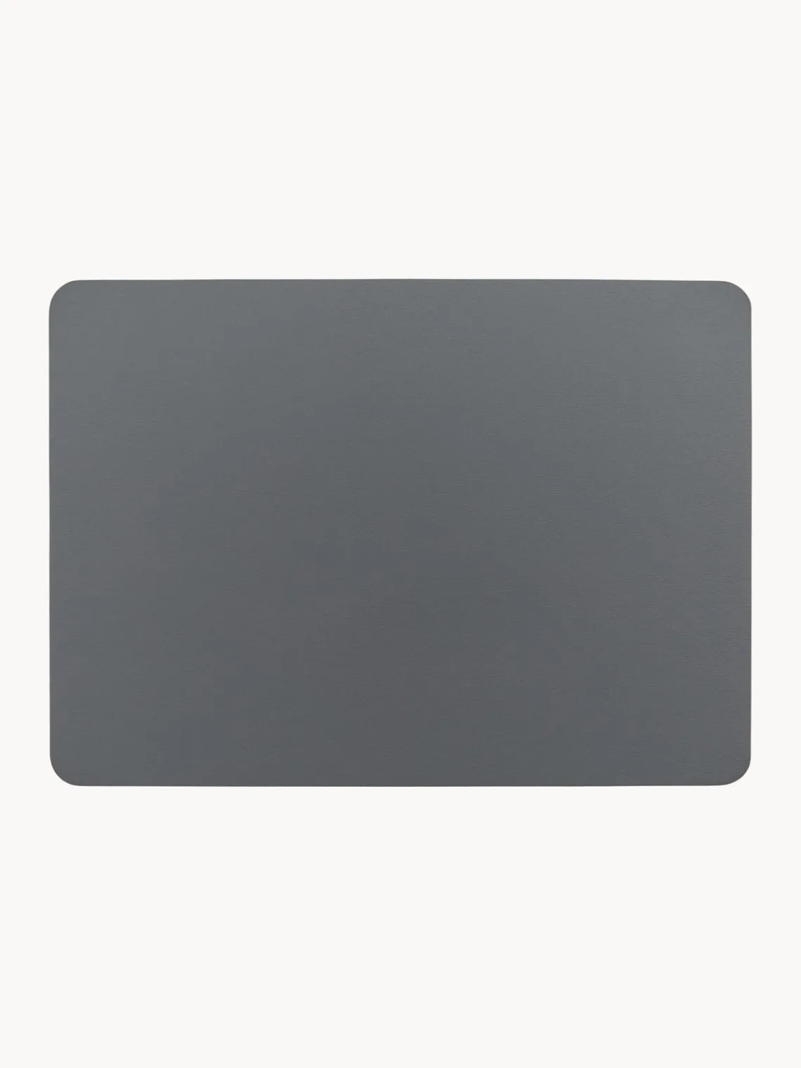 Online ASA Selection Sets de table en cuir synthétique Pik, 2 pièces Gris foncé