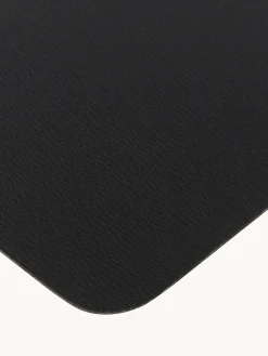 Hot ASA Selection Sets de table en cuir synthétique Pik, 2 pièces Noir