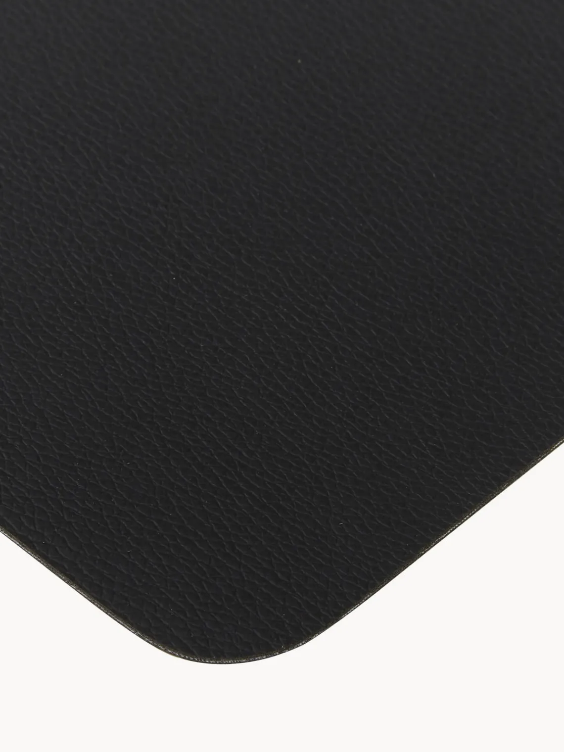 Hot ASA Selection Sets de table en cuir synthétique Pik, 2 pièces Noir