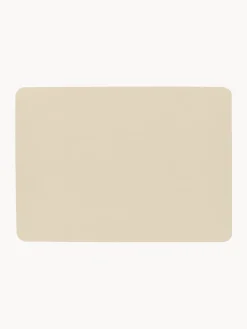 Outlet ASA Selection Sets de table en cuir synthétique Pik, 2 pièces Beige clair