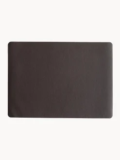 Online ASA Selection Sets de table en cuir synthétique Pik, 2 pièces Brun foncé