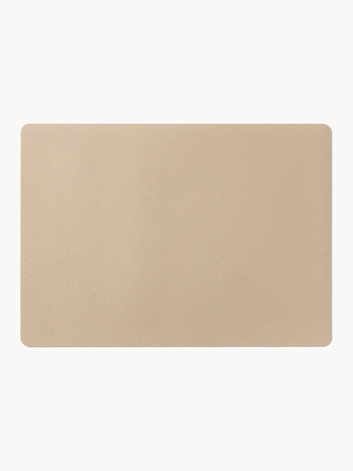 New BITZ Sets de table en cuir synthétique réversible , 4 pièces Beige, noir
