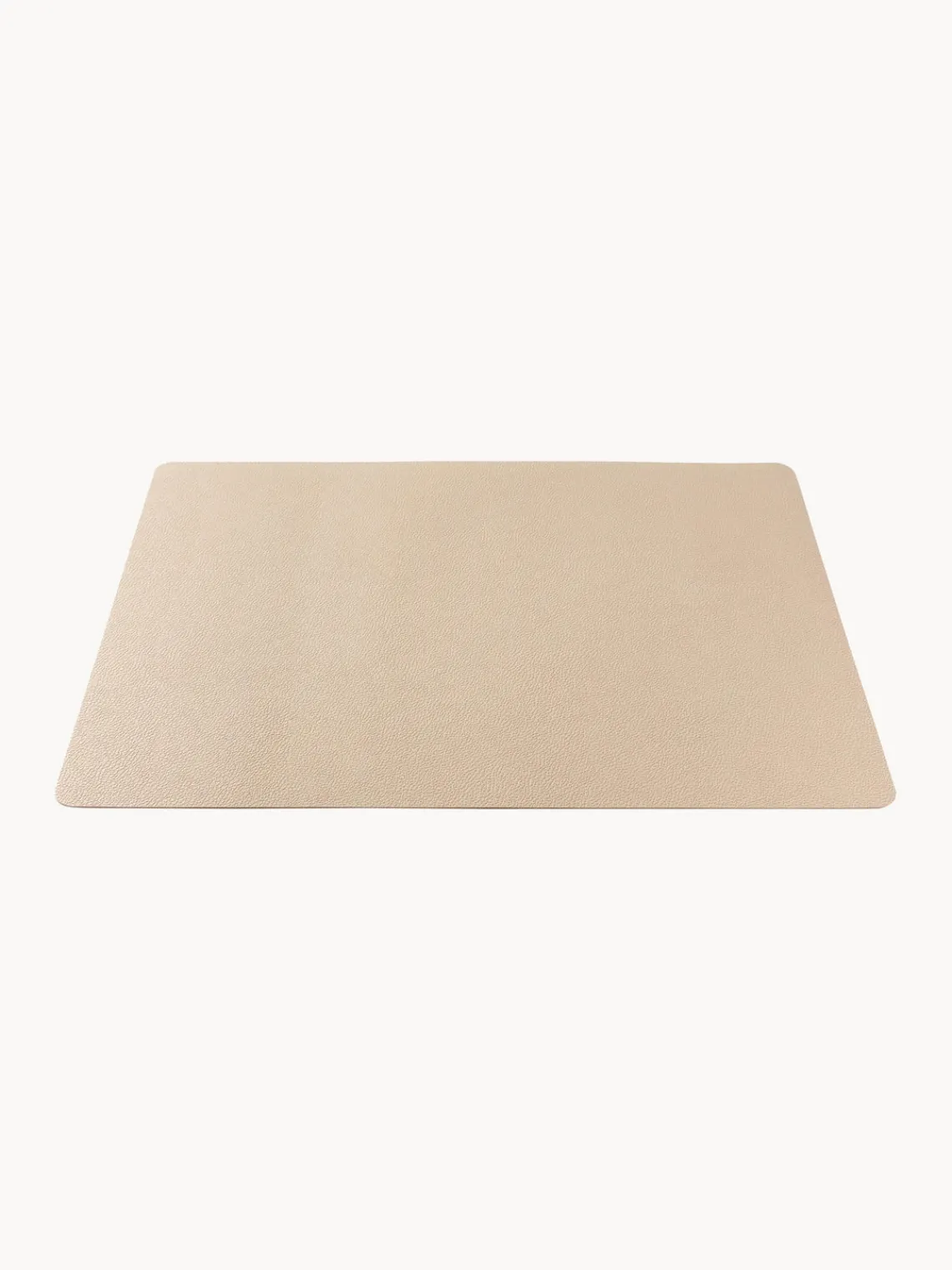 New BITZ Sets de table en cuir synthétique réversible , 4 pièces Beige, noir