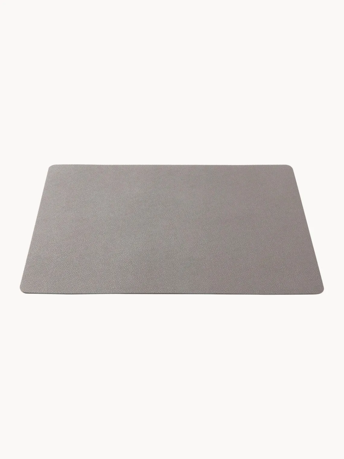 New BITZ Sets de table en cuir synthétique réversible , 4 pièces Taupe, noir