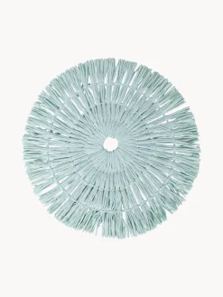 Outlet Villa D'Este Home Tivoli Sets de table faits à la main Tovaglietta, 4 élém. Blanc, taupe, vert turquoise, bleu