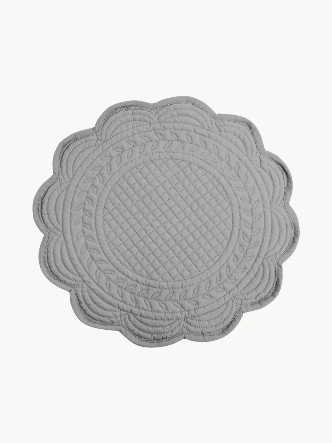 Online Cote Table Sets de table ronds en coton Boutis, 2 pièces Gris