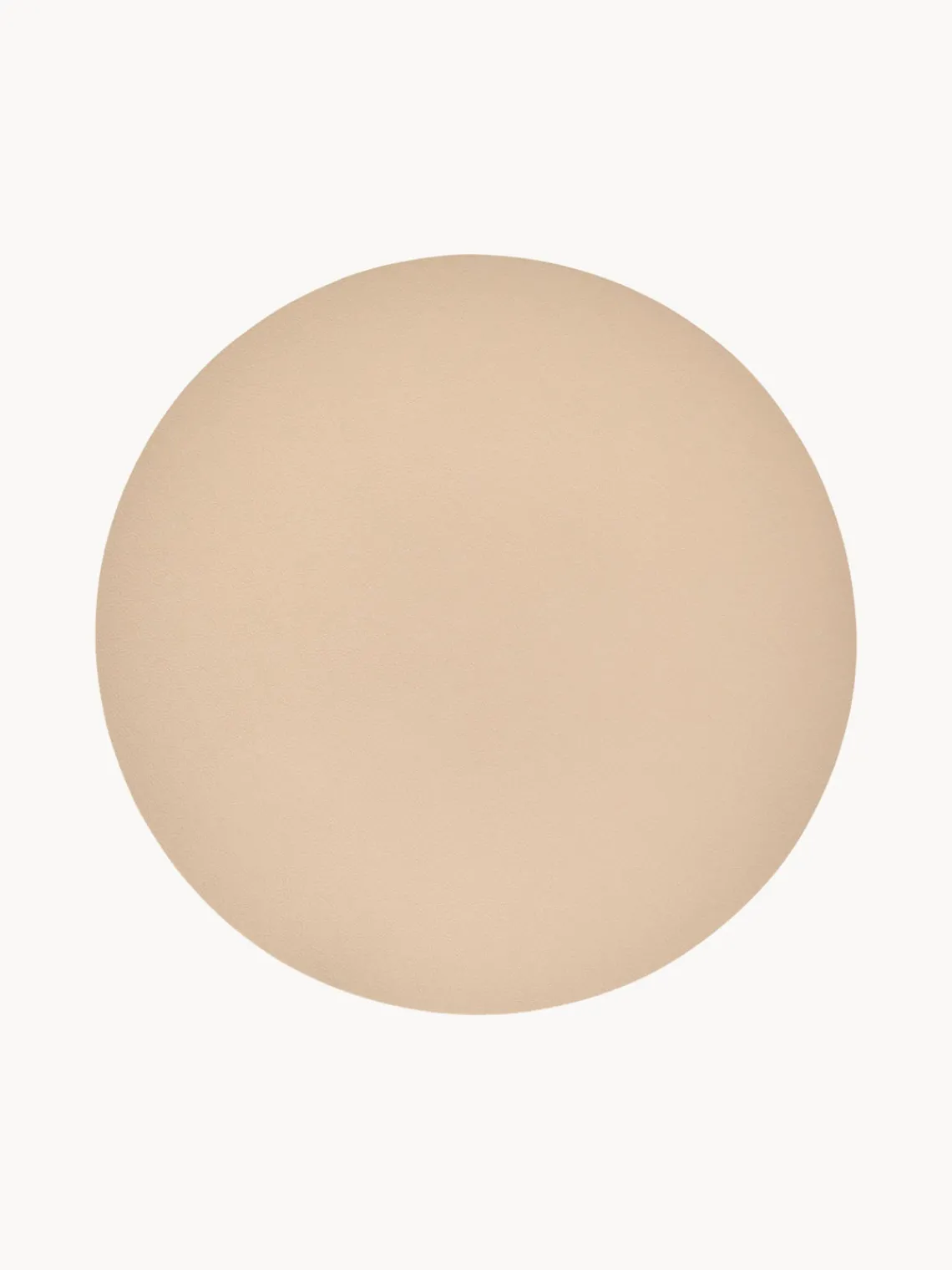 Outlet ASA Selection Sets de table ronds en cuir synthétique Pik, 2 pièces Beige