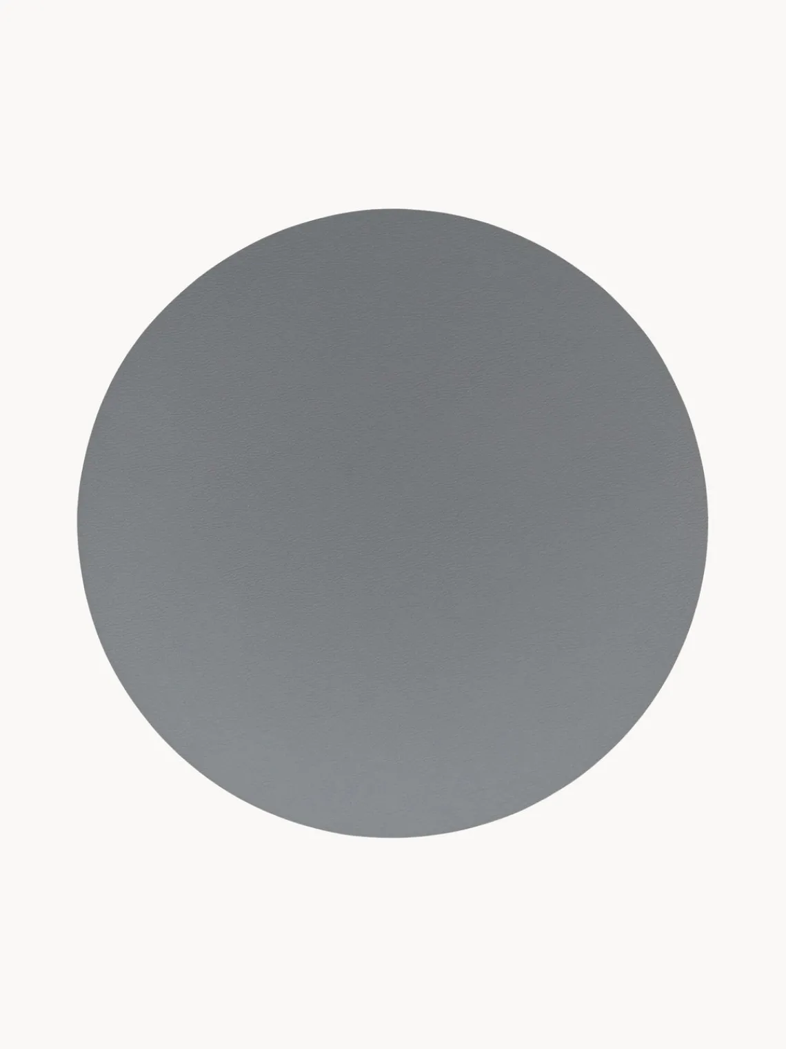 Sale ASA Selection Sets de table ronds en cuir synthétique Pik, 2 pièces Gris foncé