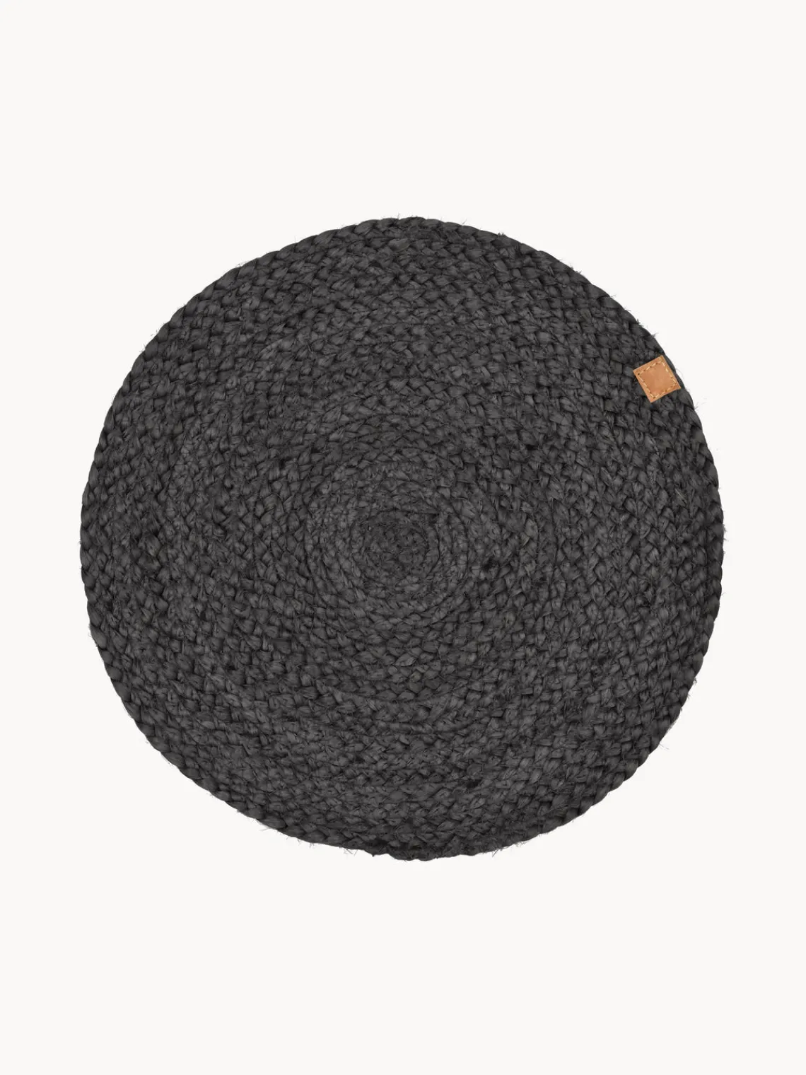 Fashion Södahl Sets de table ronds en jute Ash, 4 pièces