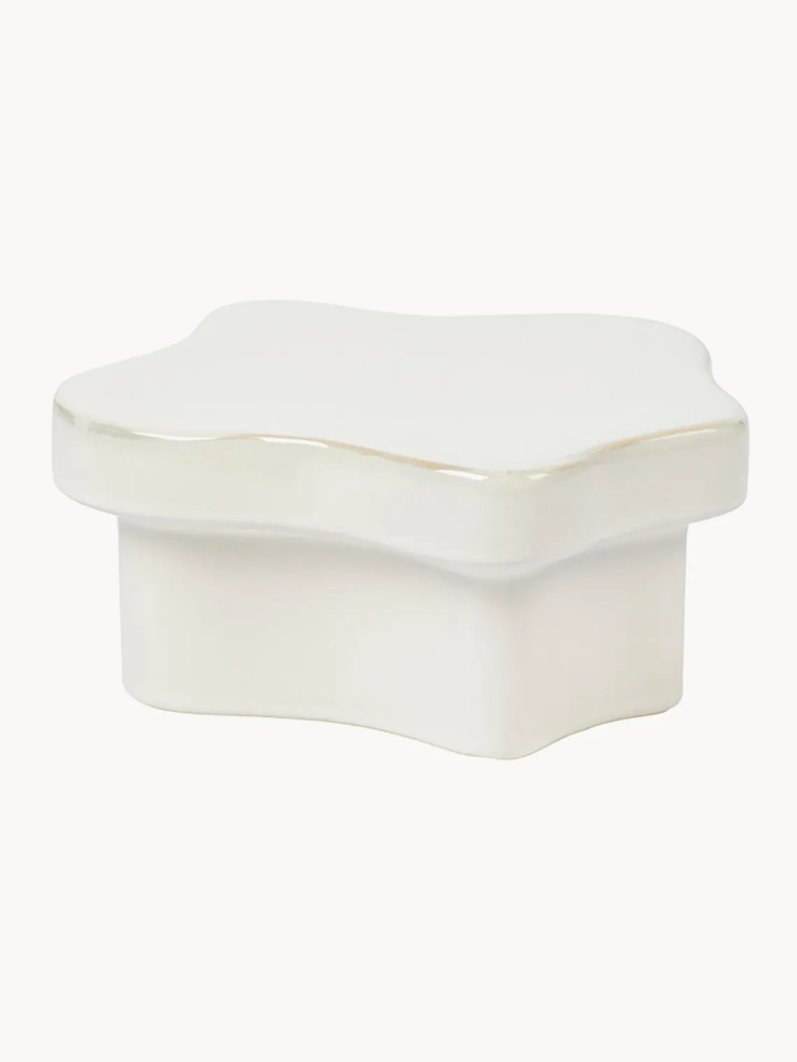 Hot Broste Copenhagen Socle décoratif artisanal Sonja, larg. 22 cm