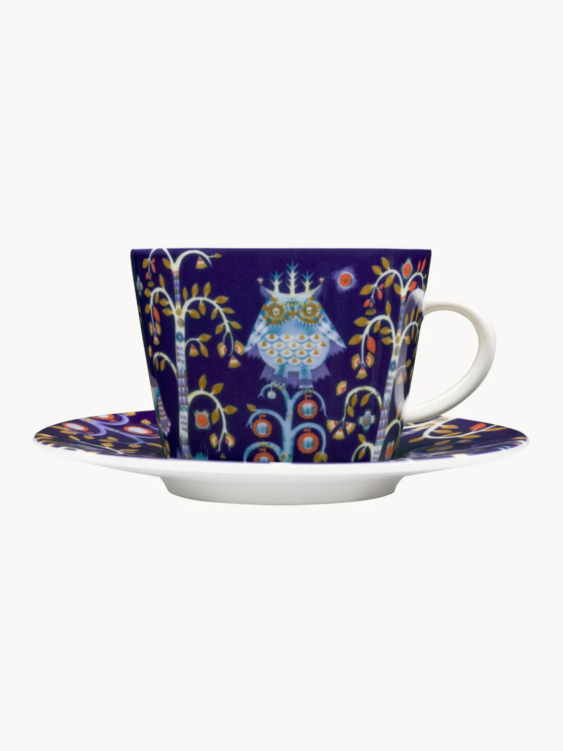 New iittala Sous-tasse en porcelaine Taika Bleu foncé
