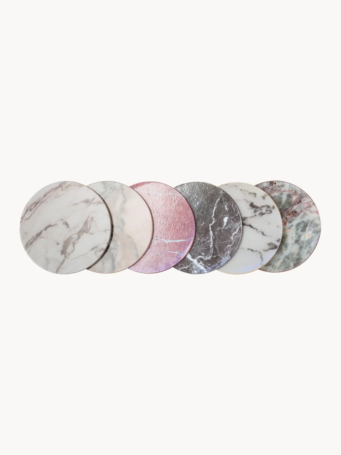 Hot &k Amsterdam Sous-verres aspect marbre Cara, 6 élém.