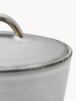 Discount Broste Copenhagen Sucrier artisanal Nordic Sand Gris clair, chiné