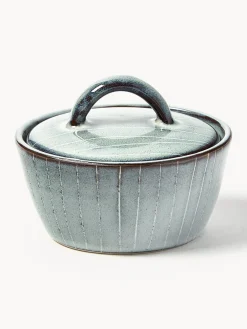 Discount Broste Copenhagen Sucrier artisanal Nordic Sea Gris-bleu, chiné