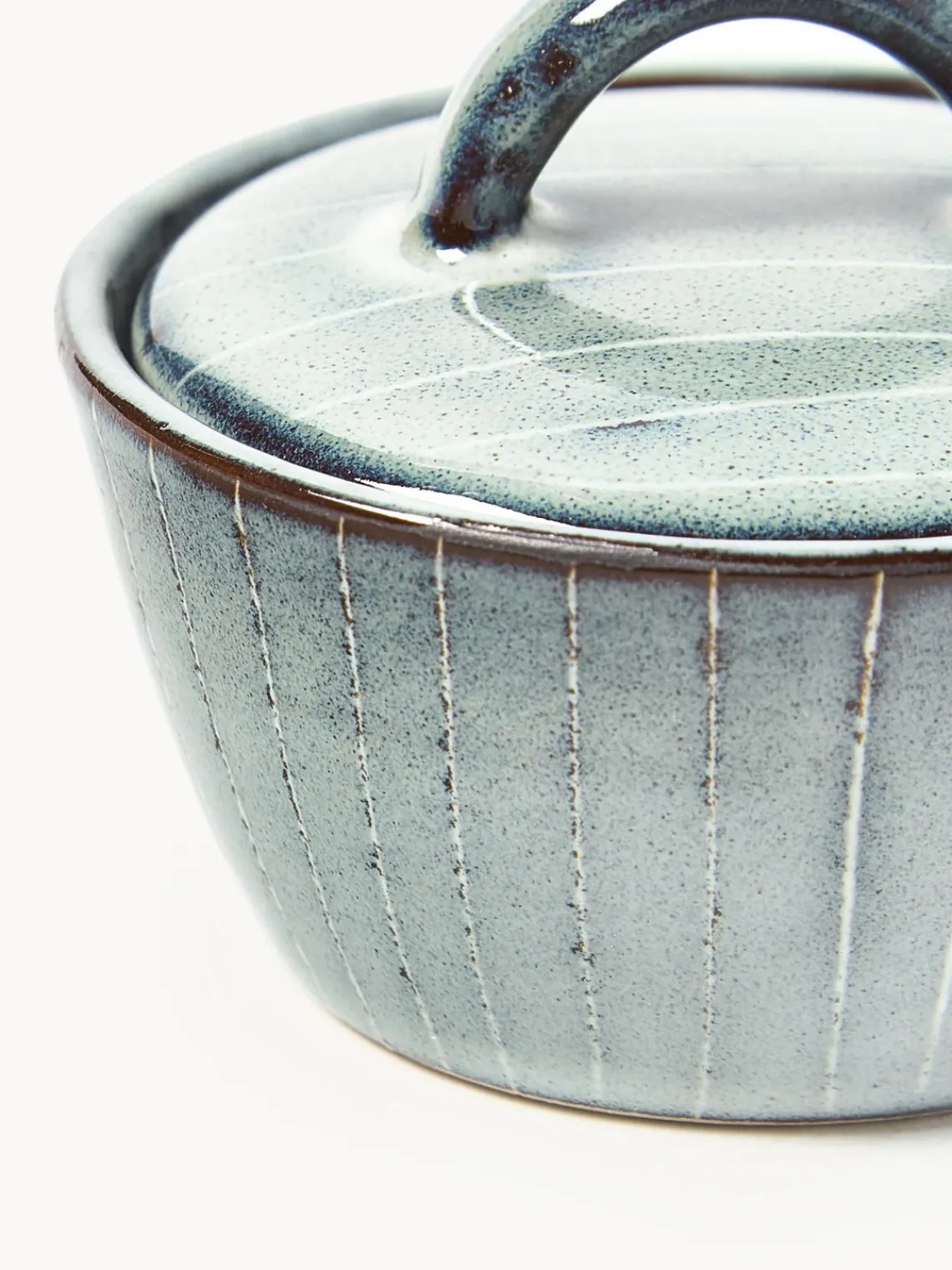 Discount Broste Copenhagen Sucrier artisanal Nordic Sea Gris-bleu, chiné