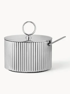 Hot GEORG JENSEN Sucrier avec cuillère à soupe en acier inoxydable Bernadotte