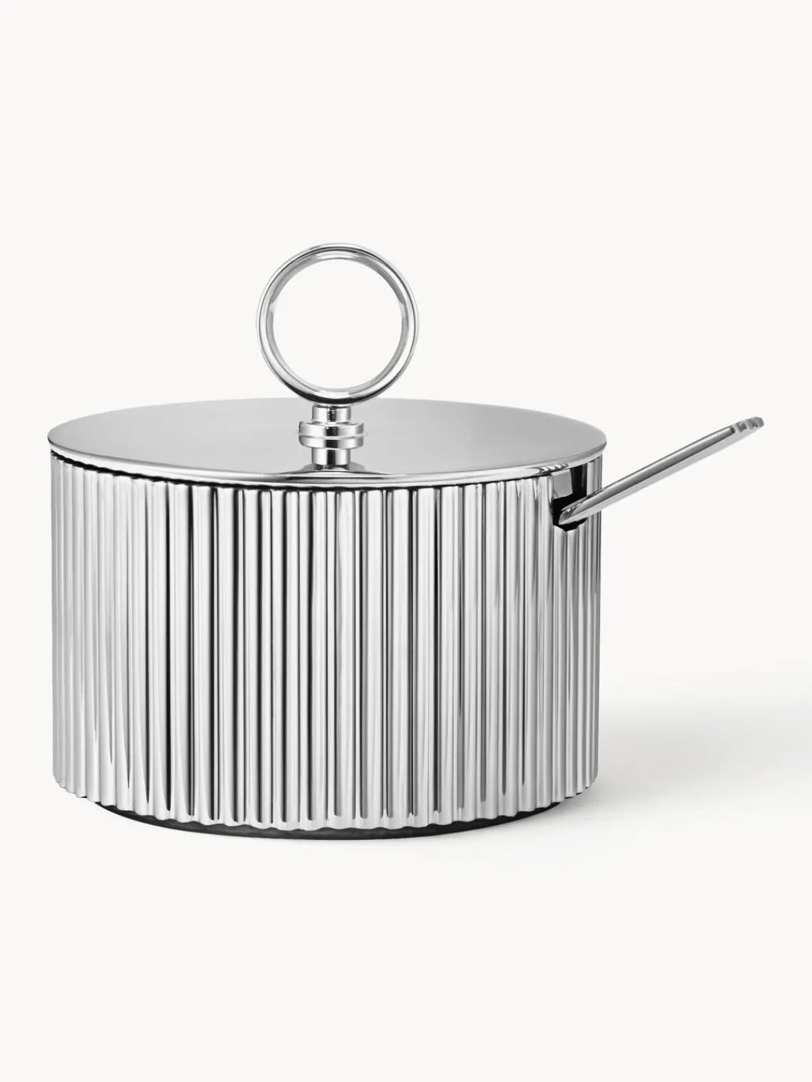 Hot GEORG JENSEN Sucrier avec cuillère à soupe en acier inoxydable Bernadotte