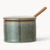 Clearance Bloomingville Sucrier avec cuillère en bois Pixie