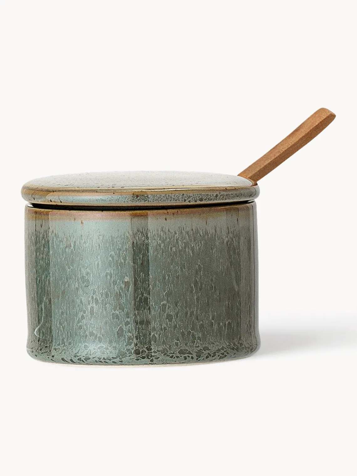 Clearance Bloomingville Sucrier avec cuillère en bois Pixie
