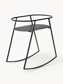 New Metallbude Support de berceau artisanal Korsina Noir