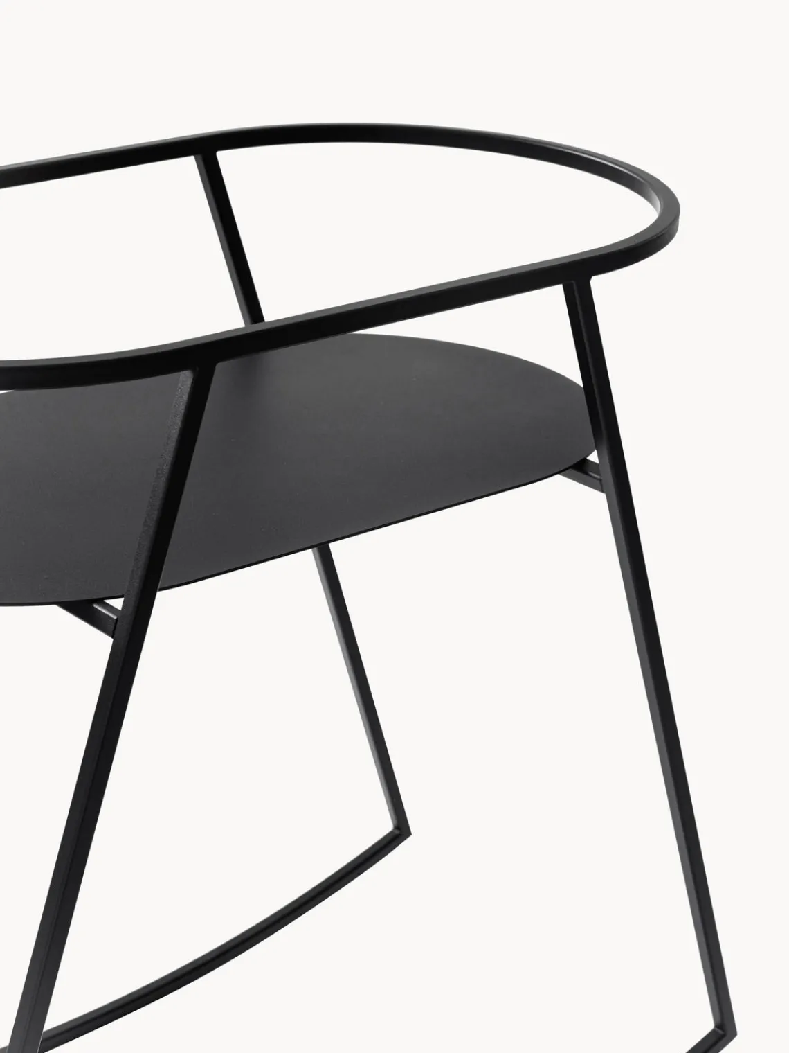 New Metallbude Support de berceau artisanal Korsina Noir