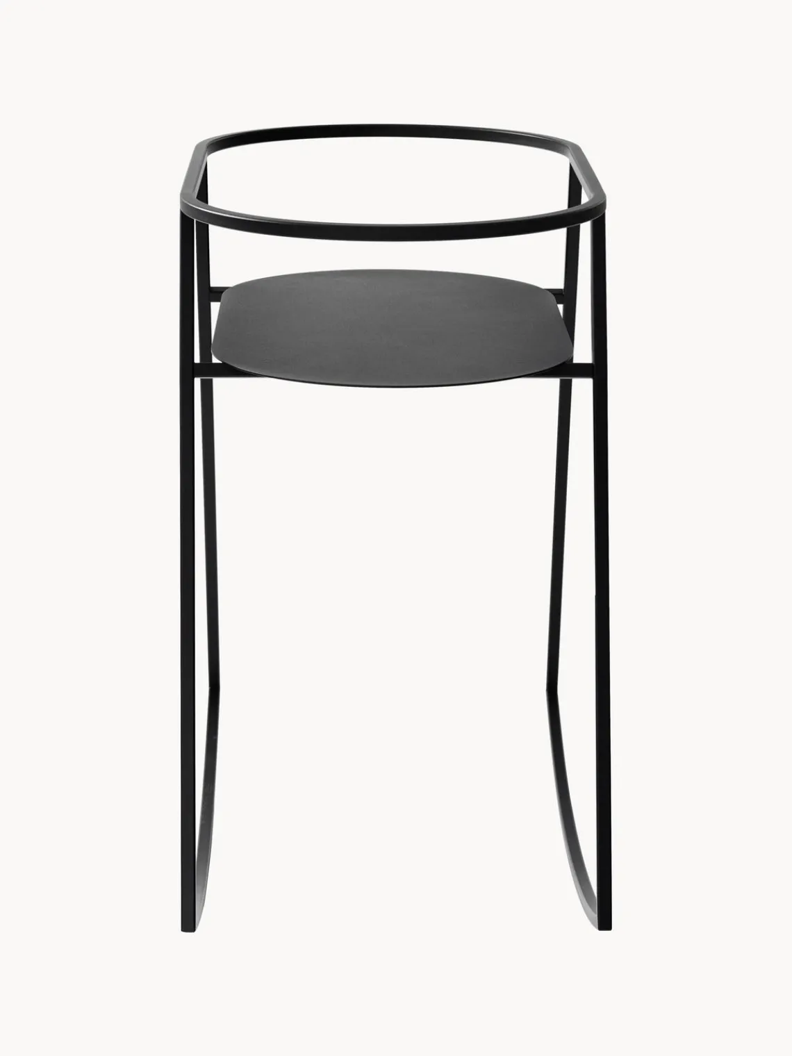 New Metallbude Support de berceau artisanal Korsina Noir