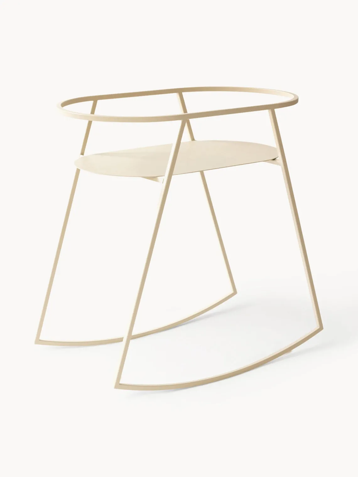Hot Metallbude Support de berceau artisanal Korsina Beige clair