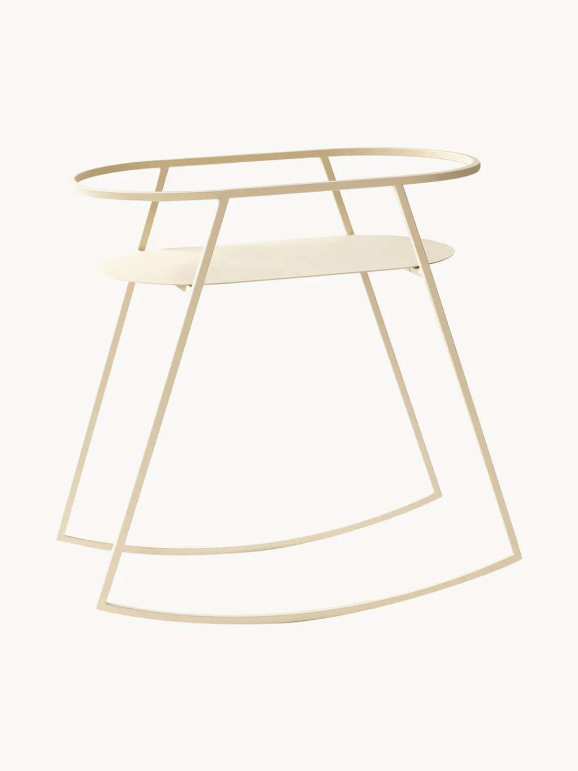 Hot Metallbude Support de berceau artisanal Korsina Beige clair