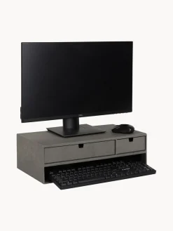 Hot Bigso Box of Sweden Support pour moniteur avec tiroirs Ted Gris foncé
