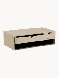 Hot Bigso Box of Sweden Support pour moniteur avec tiroirs Ted Beige clair