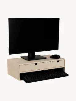 Hot Bigso Box of Sweden Support pour moniteur avec tiroirs Ted Beige clair