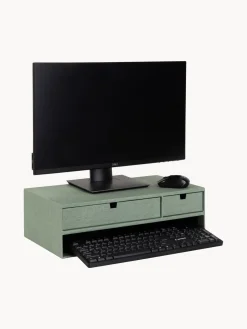 Clearance Bigso Box of Sweden Support pour moniteur avec tiroirs Ted Vert sauge