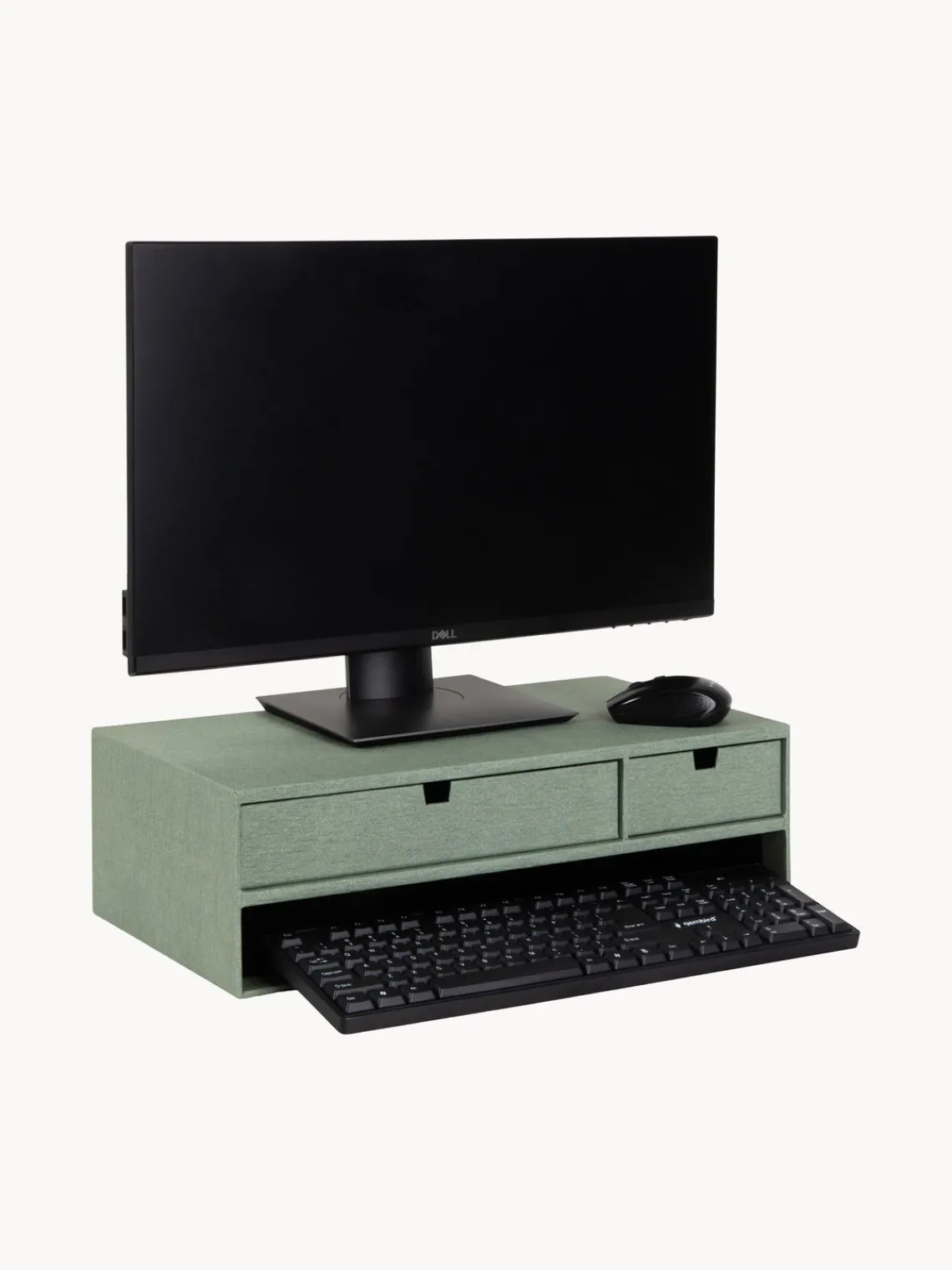 Clearance Bigso Box of Sweden Support pour moniteur avec tiroirs Ted Vert sauge